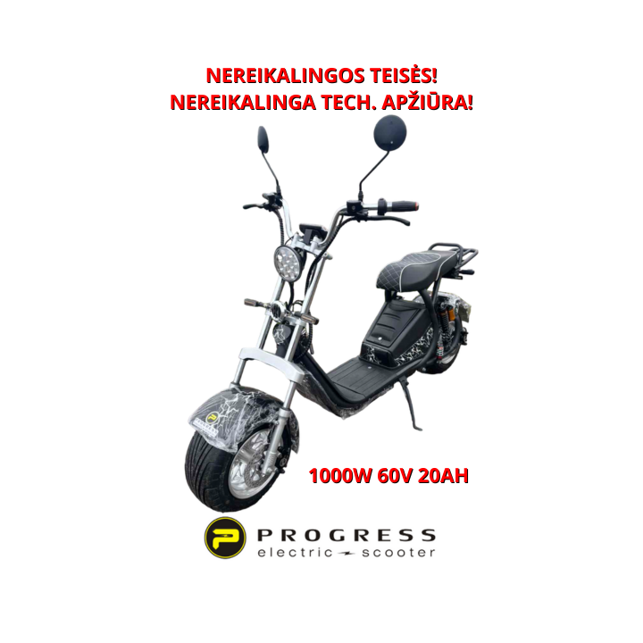 Elektrinis paspirtukas CityCoco 1000W 60V 20Ah CITY023JZ