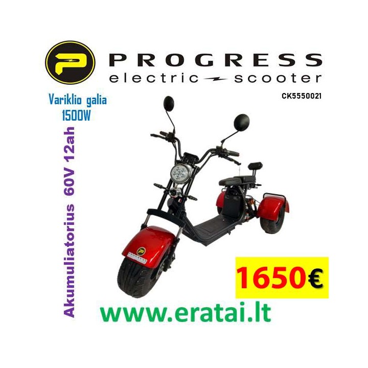 Elektrinis paspirtukas Citycoco 2000W 60V 20ah CK55530022
