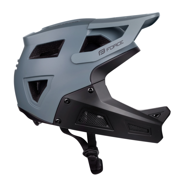 Šalmas FORCE DROP downhill grey-black XS-S (51–54 cm)