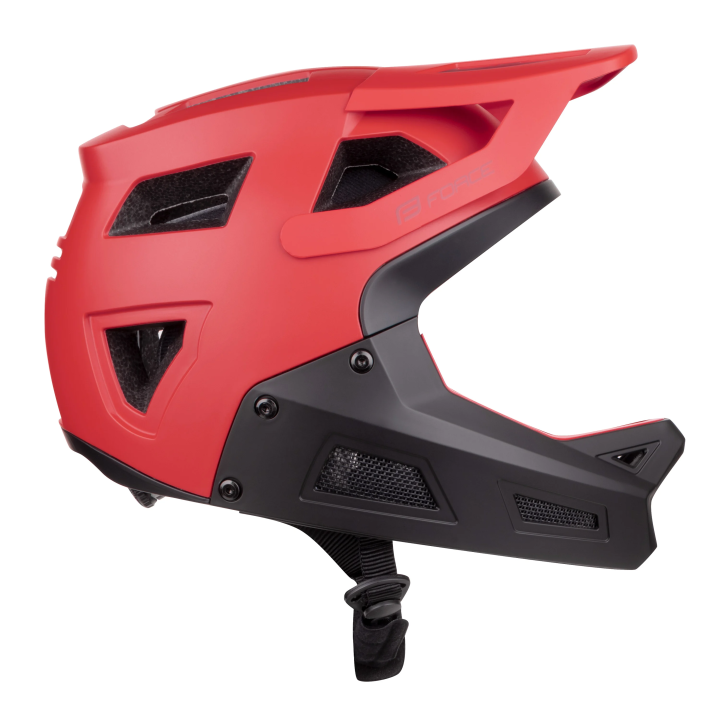 Šalmas FORCE DROP downhill red-black XS-S (51–54 cm)