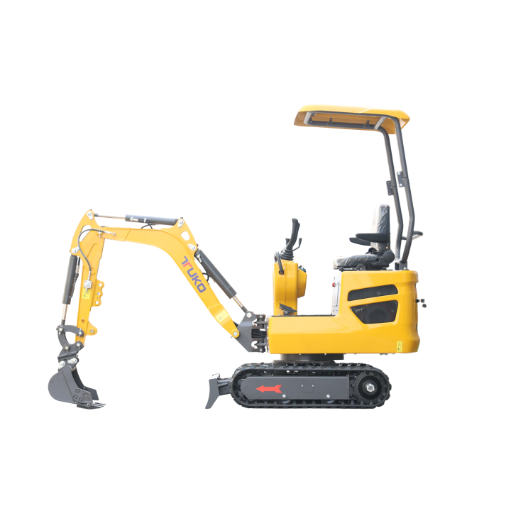 Vikšrinis mini ekskavatorius su stogeliu TUKO KW10 KOOP KD192FC  7.6kW darbinis svoris 1.0 Tona