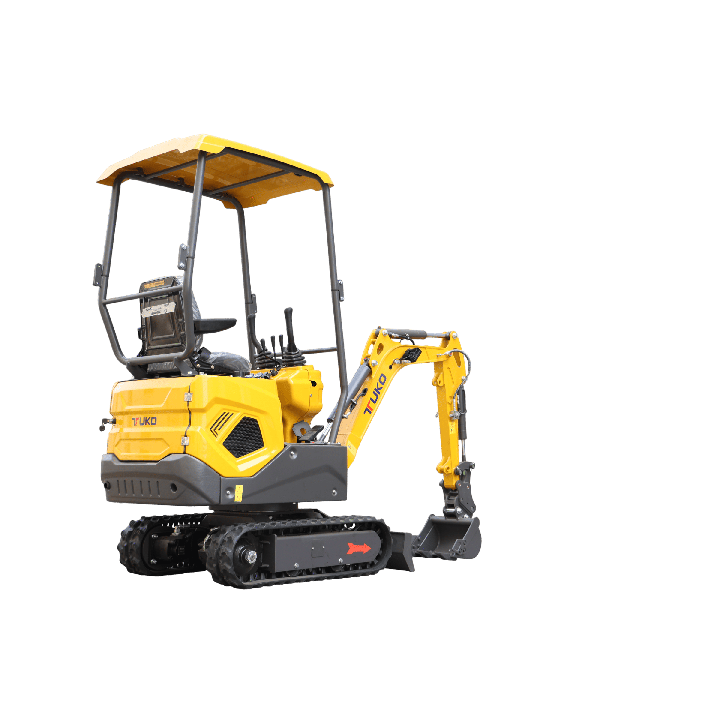 Vikšrinis mini ekskavatorius su stogeliu TUKO KW12 KOOP KD192FC 7.6kW darbinis svoris 1.2 Tonos